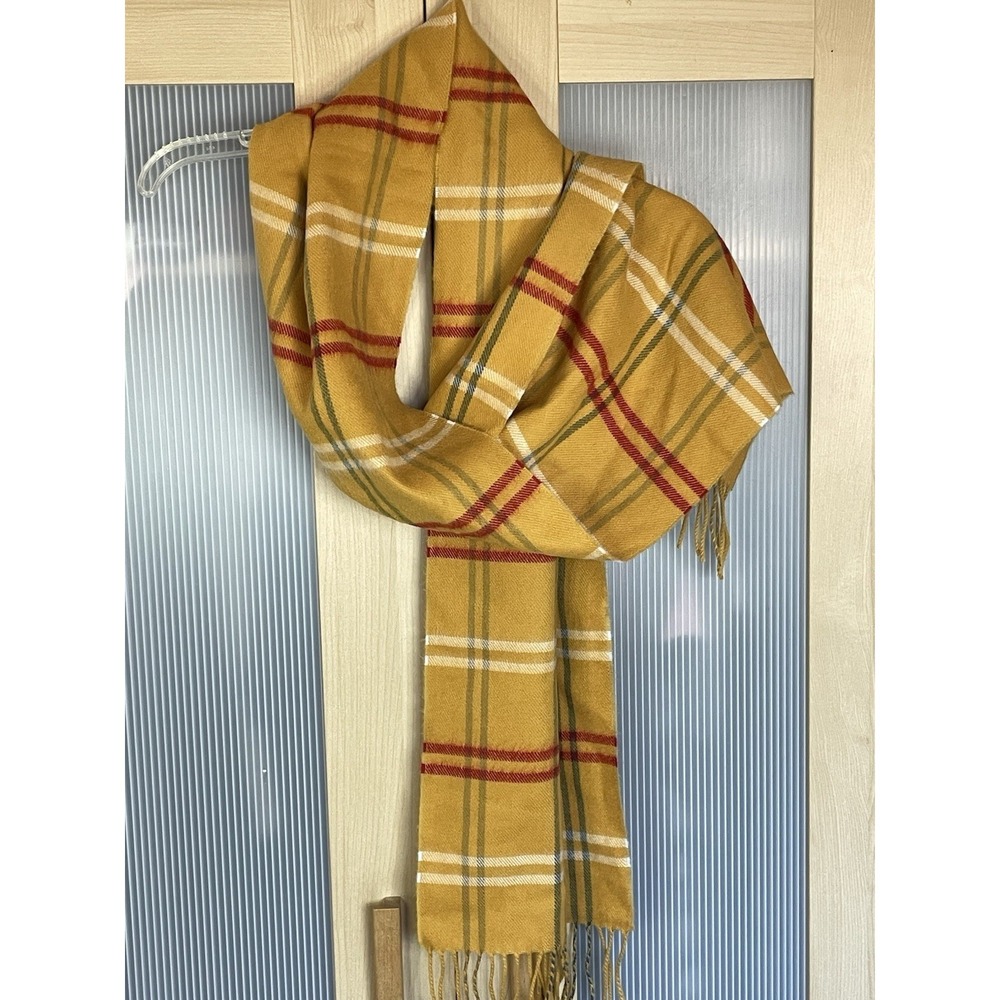 Unisex Scarf Cashmere Soft Plaid 12 x 68"  Scotland Preppy Soft Travel‎ Luxury